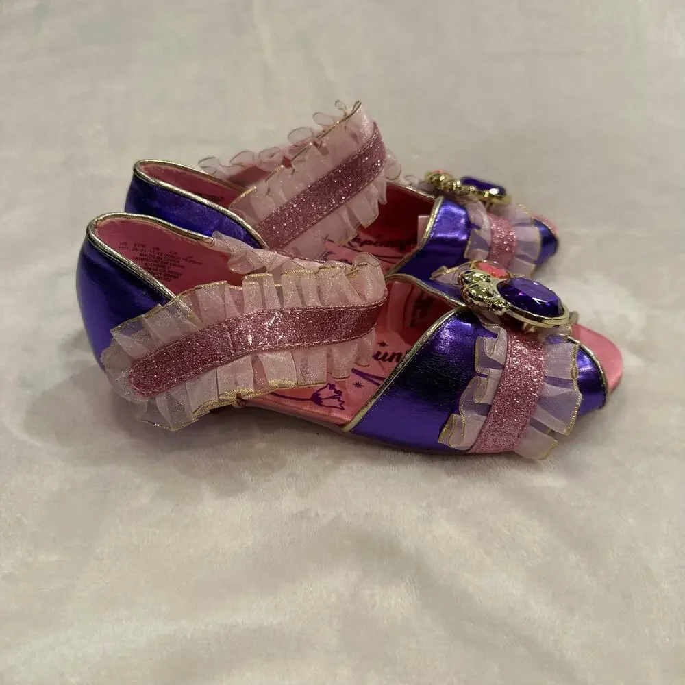 Disney Rapunzel Dress Up Shoes sz 13/1 Tangled Princess Shoes Costume